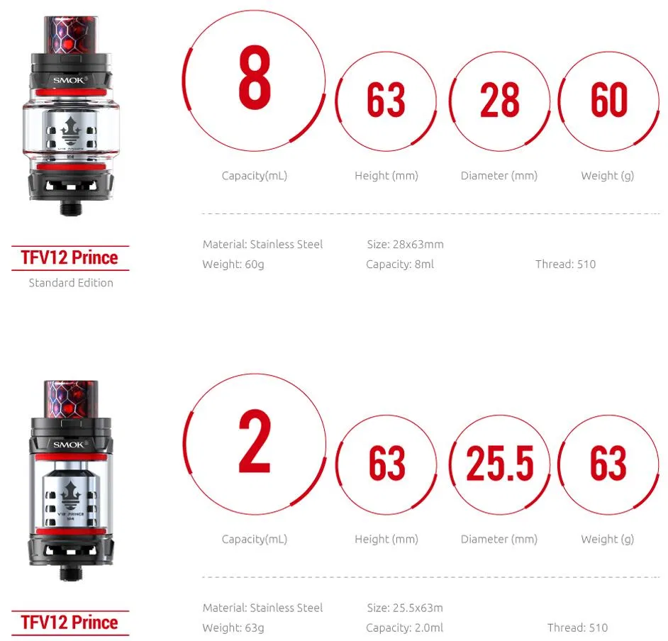 SMOK Stick Prince Kit, 8ml Tank SMOK Stick Prince Kit, 8ml Tank